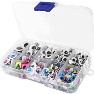 500pcs Googly Wiggle Eyes Self Adhesive, for Craft Sticker Multi Colors and Sizes for DIY,6mm 8mm 10 mm 12mm 15mm Mixed Packaging  Arts, Crafts & Sewing